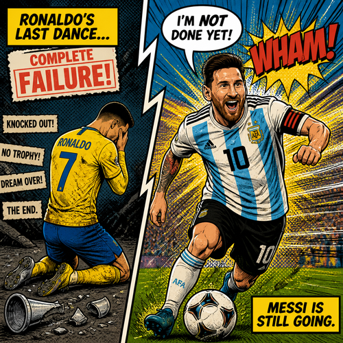 Ronaldo‘s last dance is a complete failure, but Messi is still going