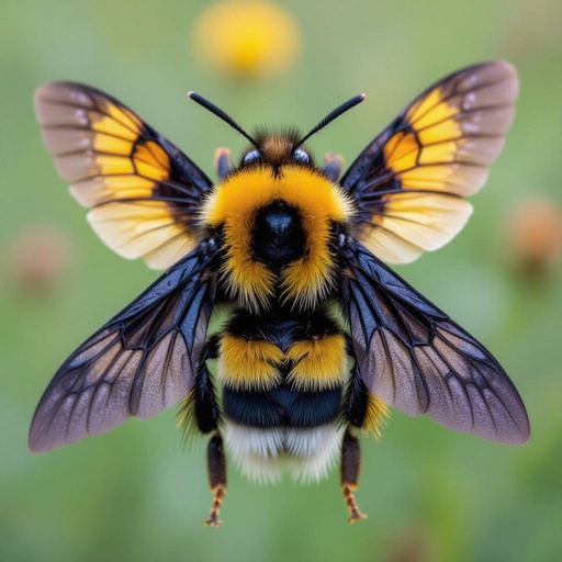 Bumble bee mixed with a bird