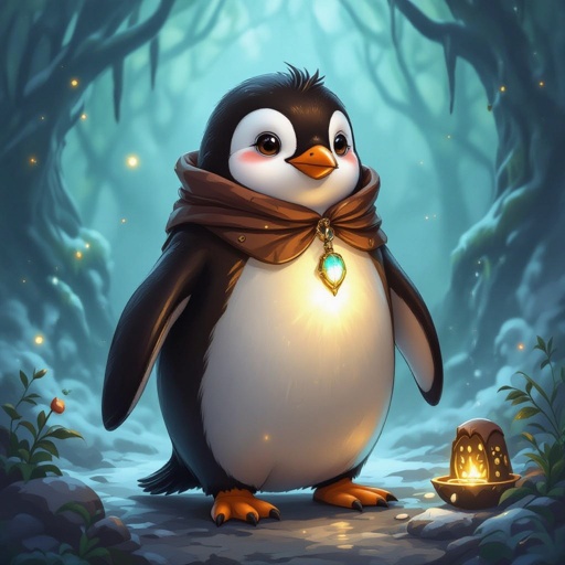 Pinguino fatto di cioccolata