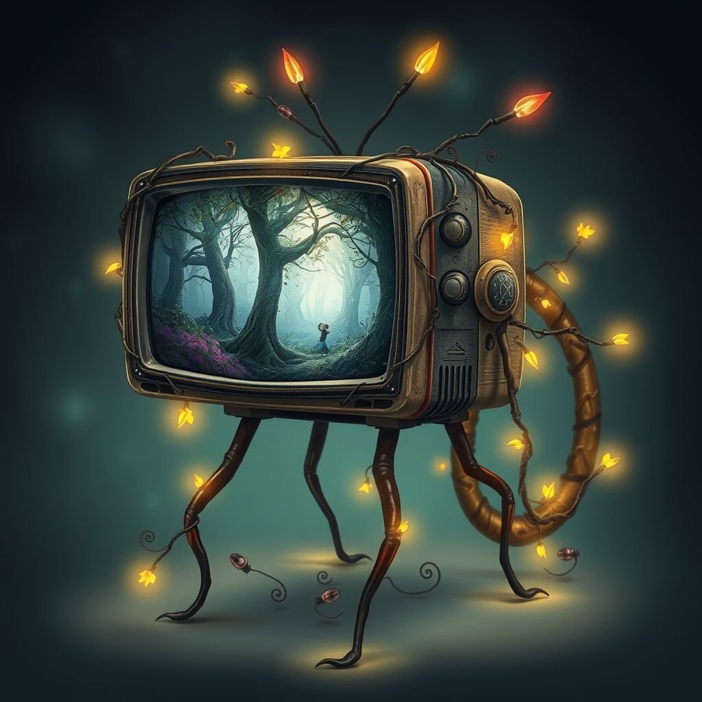 Televisore con le gambe