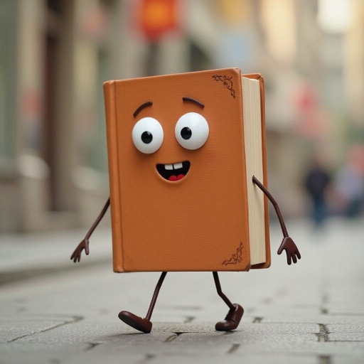 A book that walks around town 