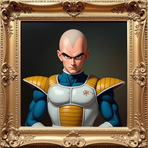 Vegeta senza capelli