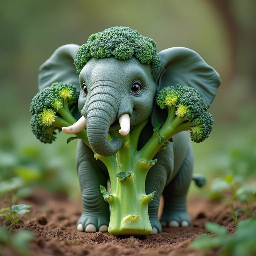 Broccoli elephant