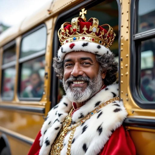 King gold big bus
