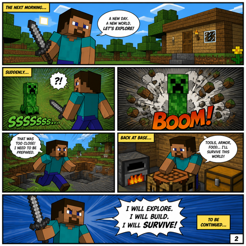 Minecraft book page 2 make it like the last picture they did