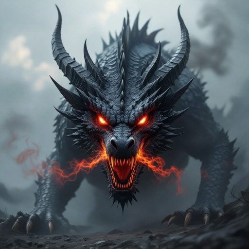 Drago con 10 teste