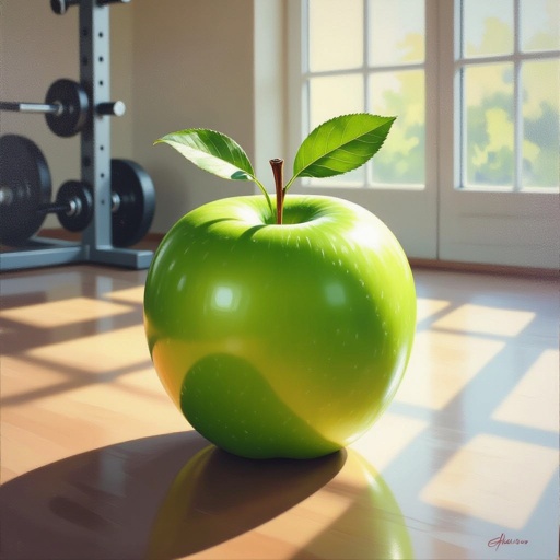 Giga apple at the gym