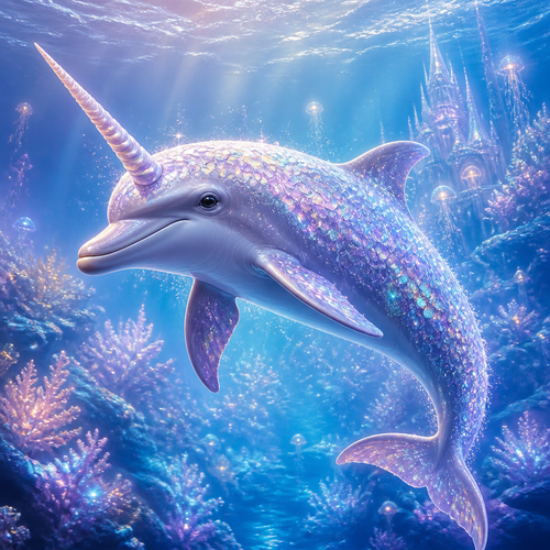 Delfino unicorno