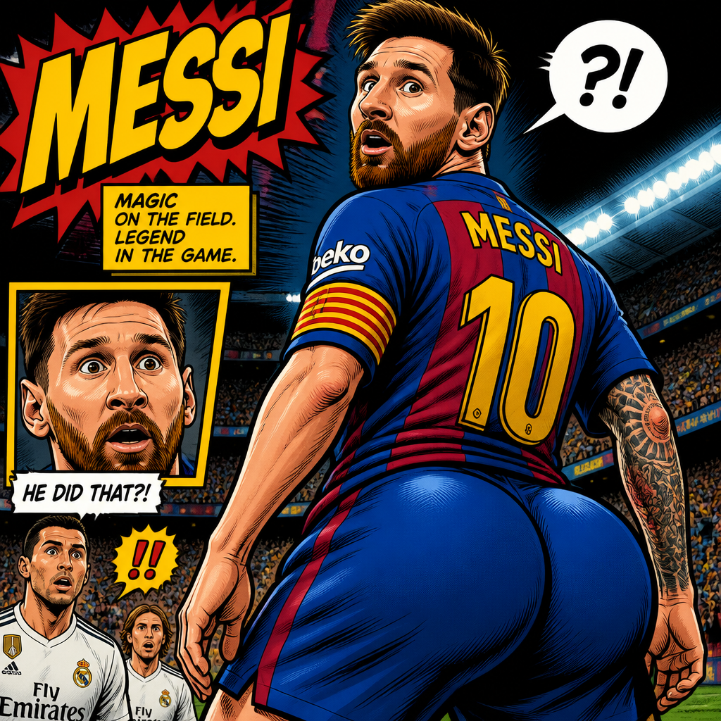 Messi goes crazy big butt
