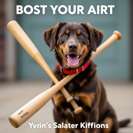 Dog with a bat