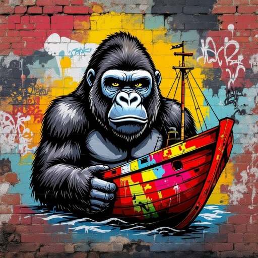 Gorilla con corpo dí nave