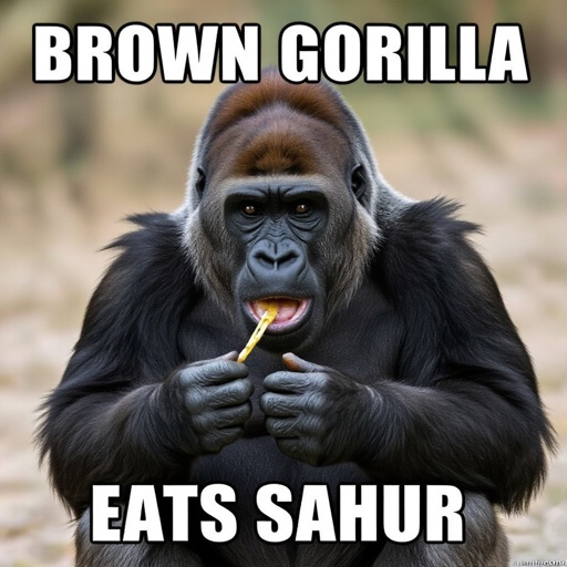 Gorilla Gorilla Gorilla sahur