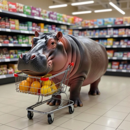 Hippo hybird supermarket supmertini hppoptamimin