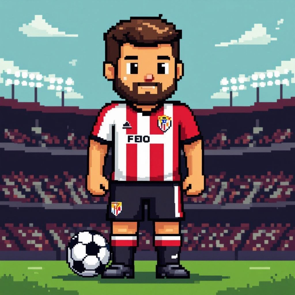 Un hombre palo con mitad de camiseta del Sevilla y la otra mitad del Betis