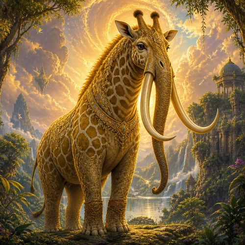 Giraffa elefante-