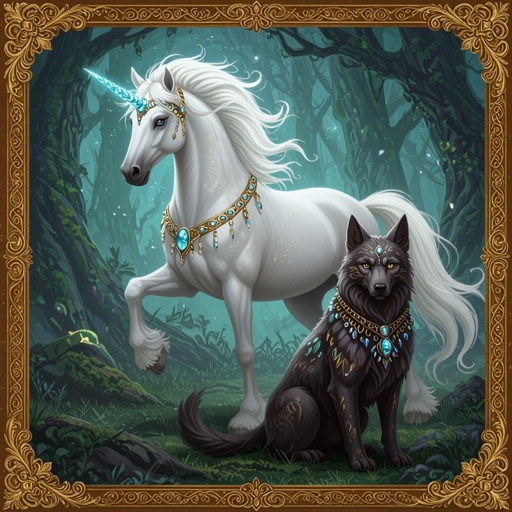 Horse & cat & dog creature
