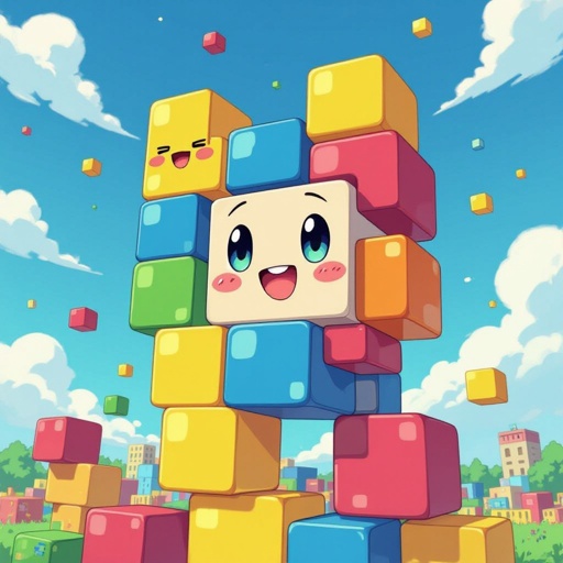 Tetris e blocco lego vivi