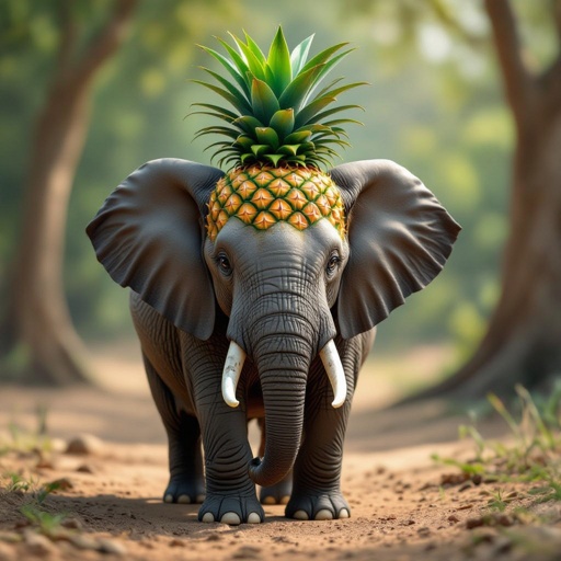 A pineapple elephant