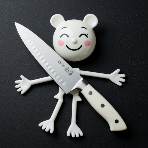 Le le Sahur is a kitchen knife with a face and feet and arms attached to the knife el Dorado kan bukan kahat saat sahur tak tak bulan