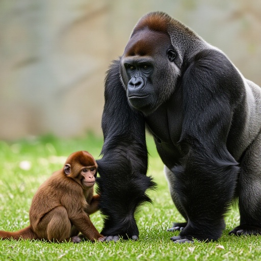 Monkey plus a Gorrila