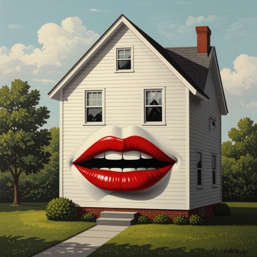 Uma casa com boca
