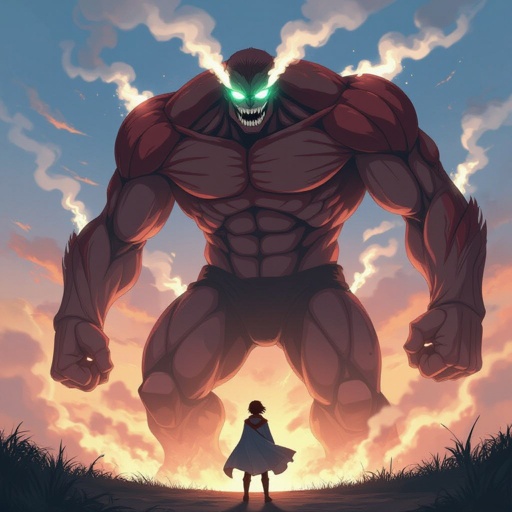 Admin transform into colossal titan