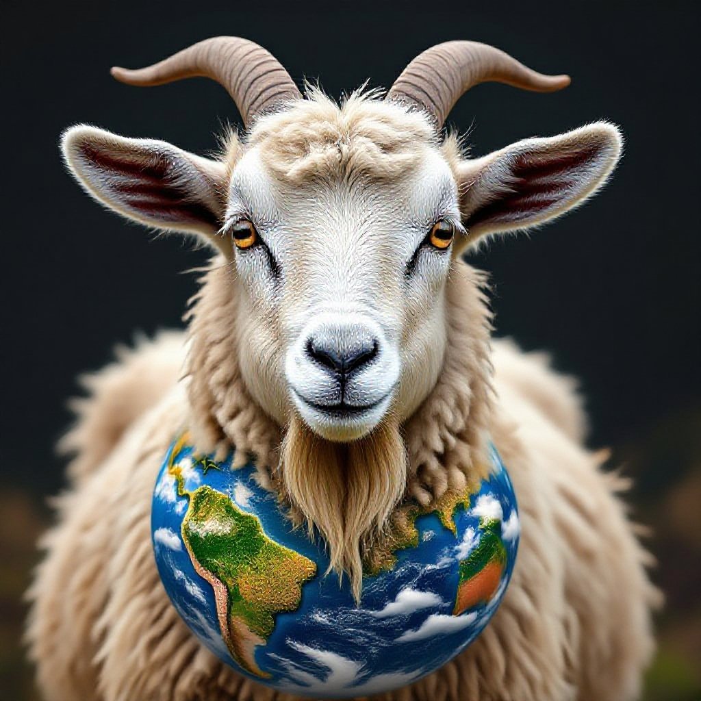 A goat as an earth