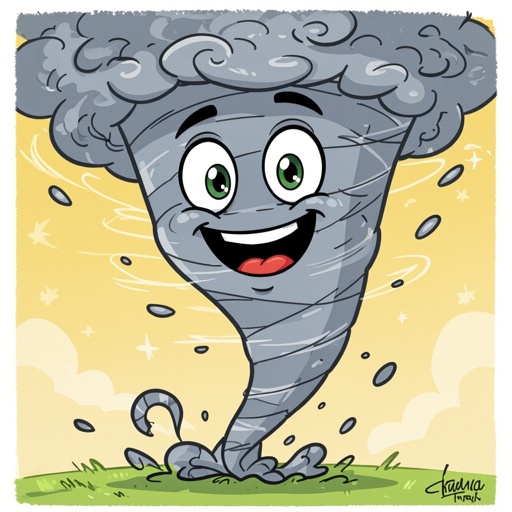 Create a tornado with a face