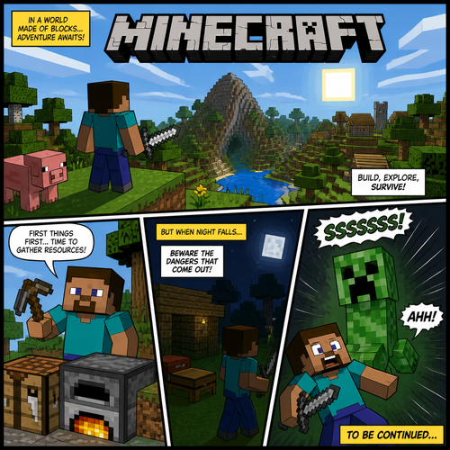 Minecraft book page one