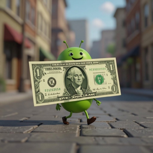 A dollar that walk around town