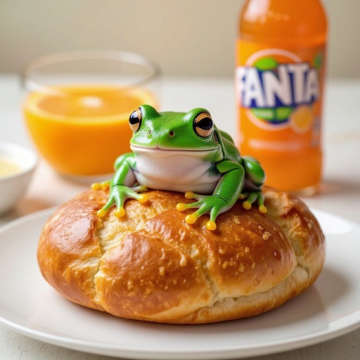 Frog bread fanta