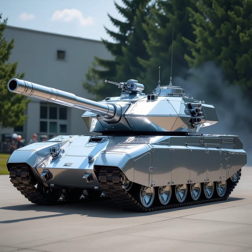 Un carro armato laser