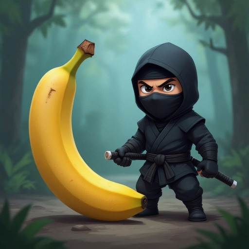 Make a banana and a ninja