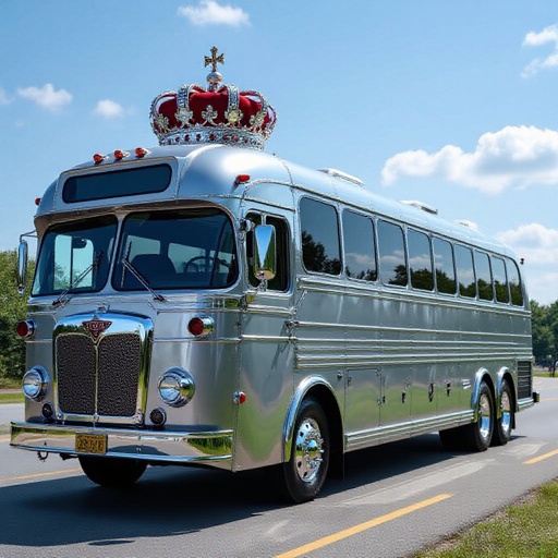 King silver big bus