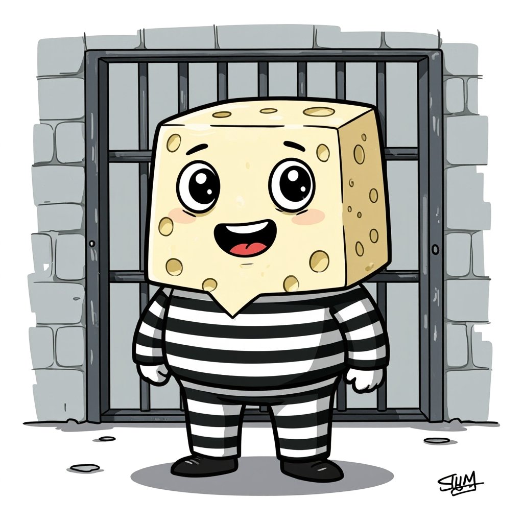 Mascarpone cheese in prison suit