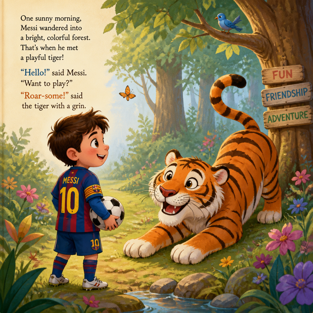 Messi vs tiger story