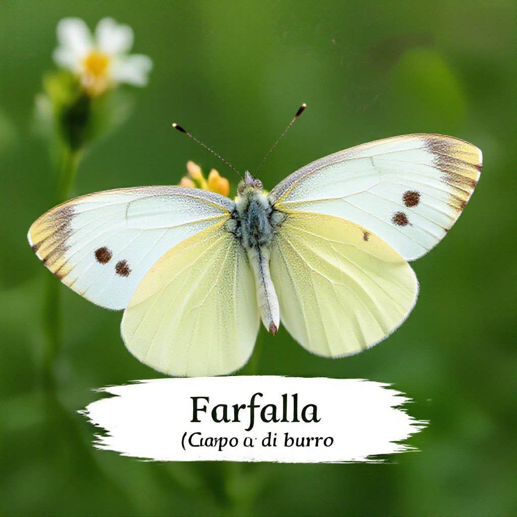 Farfalla col corpo di burro