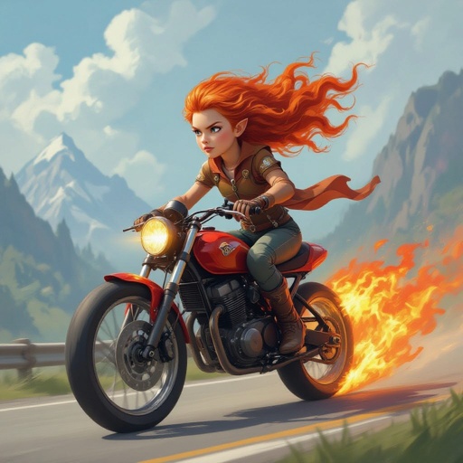 C est un feu sur un vélo de compétition et il est jeune