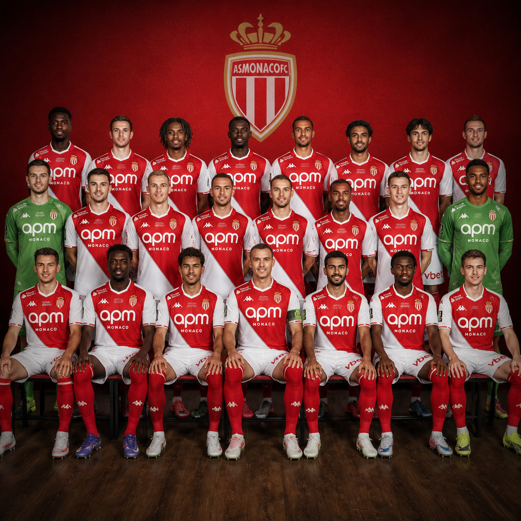 As Monaco 25/26 squad football