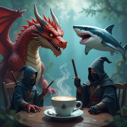 Drago + squalo + ninja + cappuccino + mago