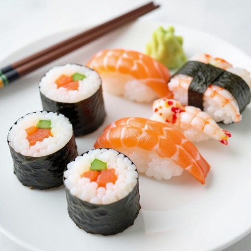 Feet sushi chickenpox