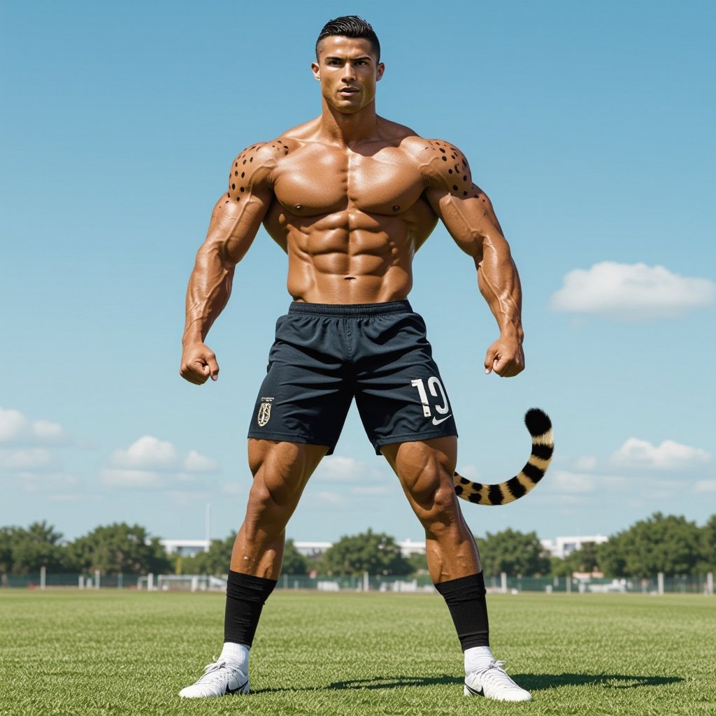 Ronaldo con il corpo di ghepelardo