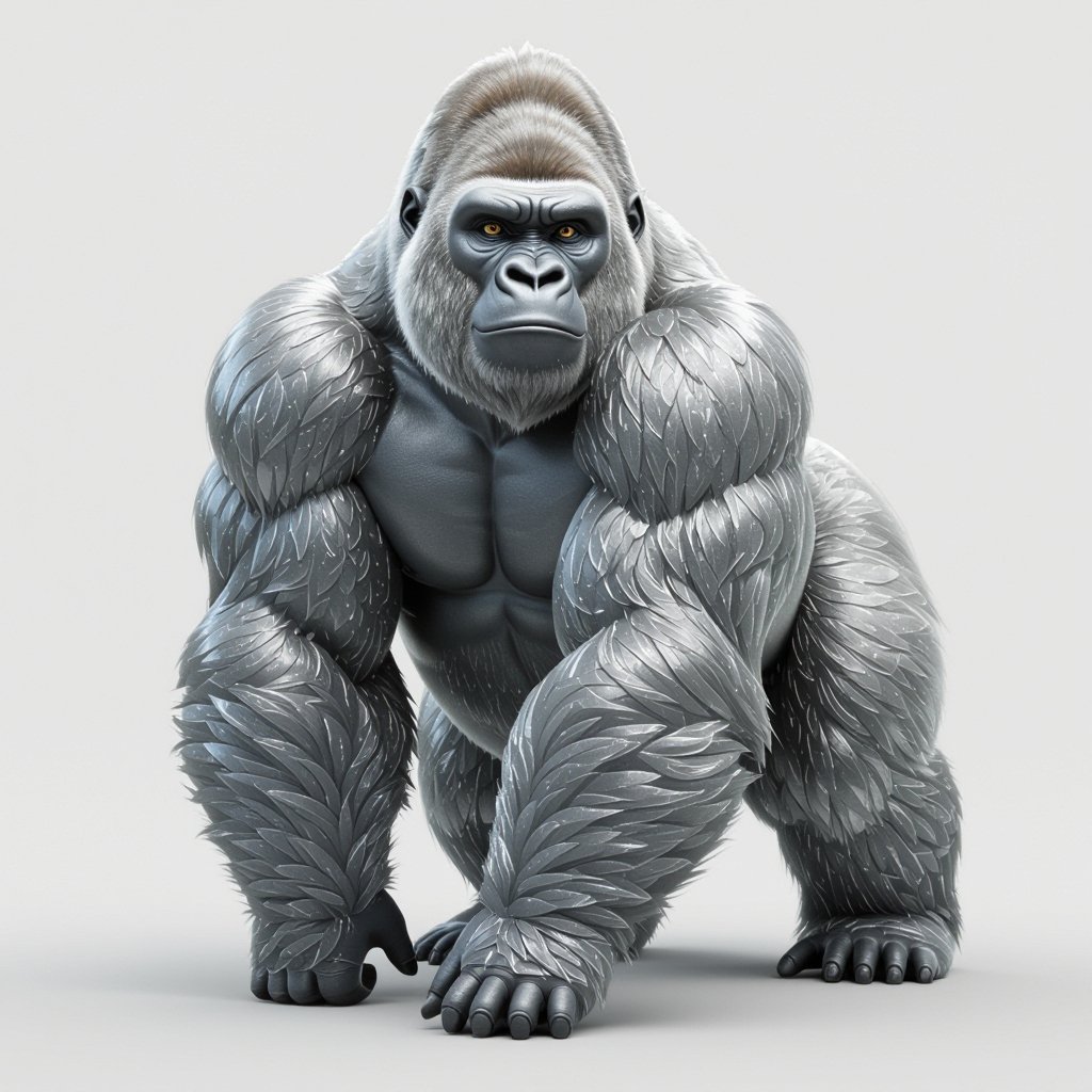 Silver gorilla 