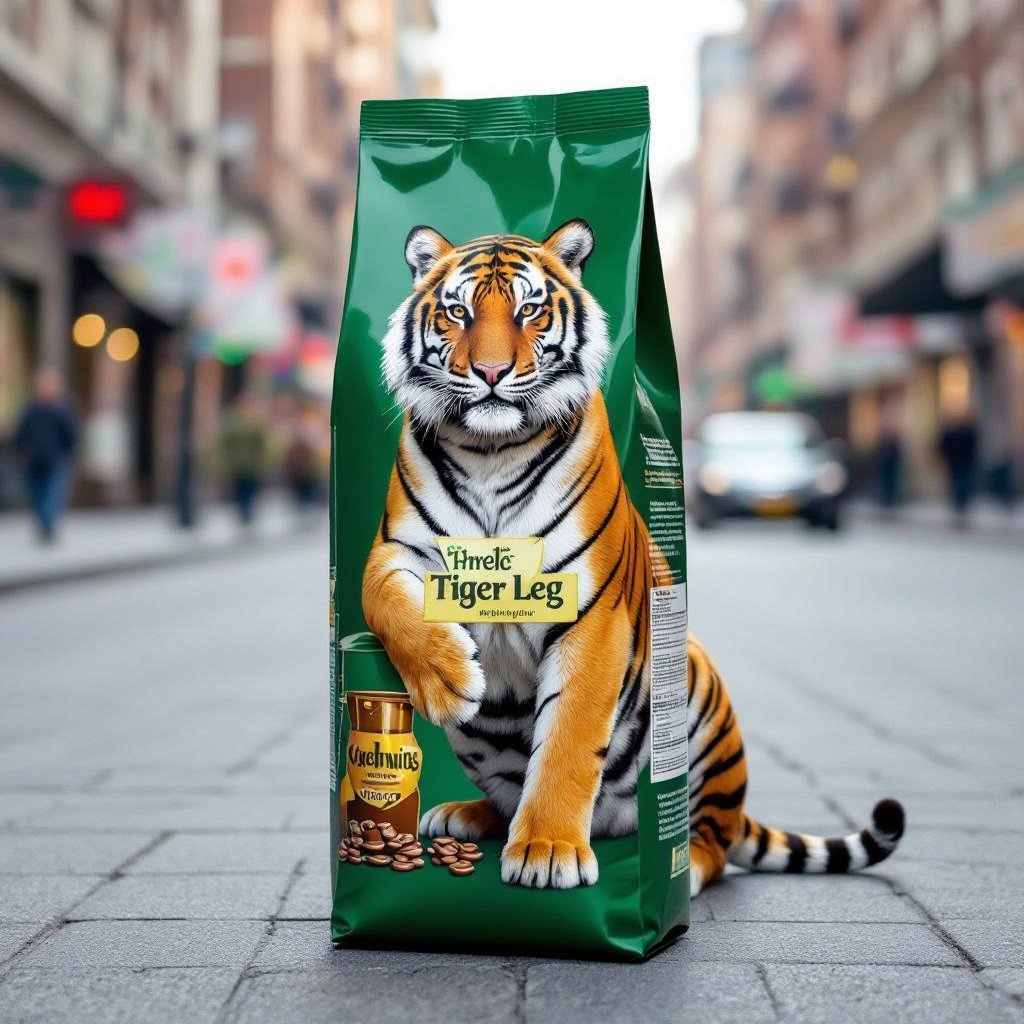 Tiger coffee body 4 tiger leg in city