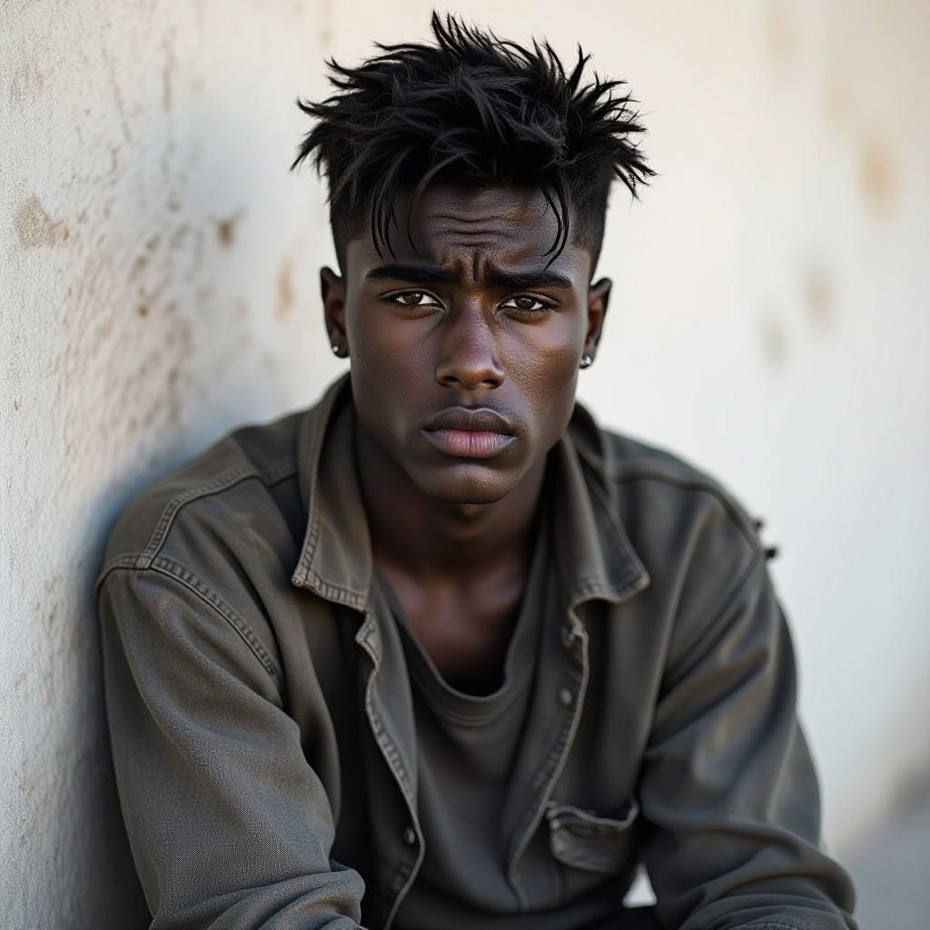 Justin beiber con la piel negra y pobre