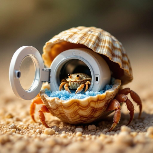 Hermit crab washing machine