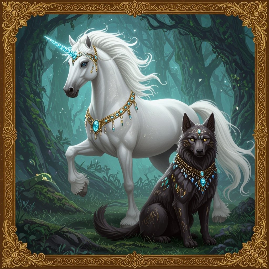 Horse & cat & dog creature