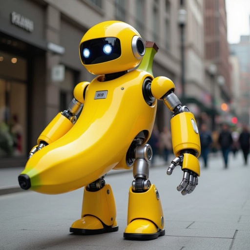 Una banana robot