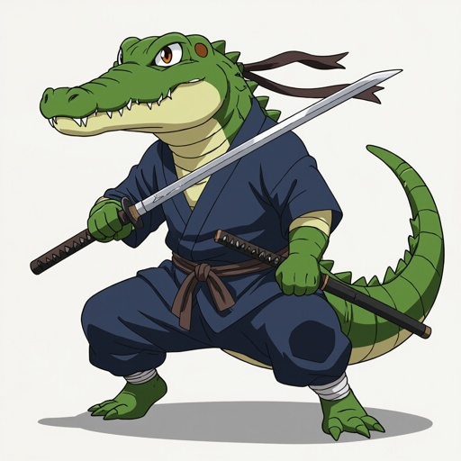 Un coccodrillo ninja