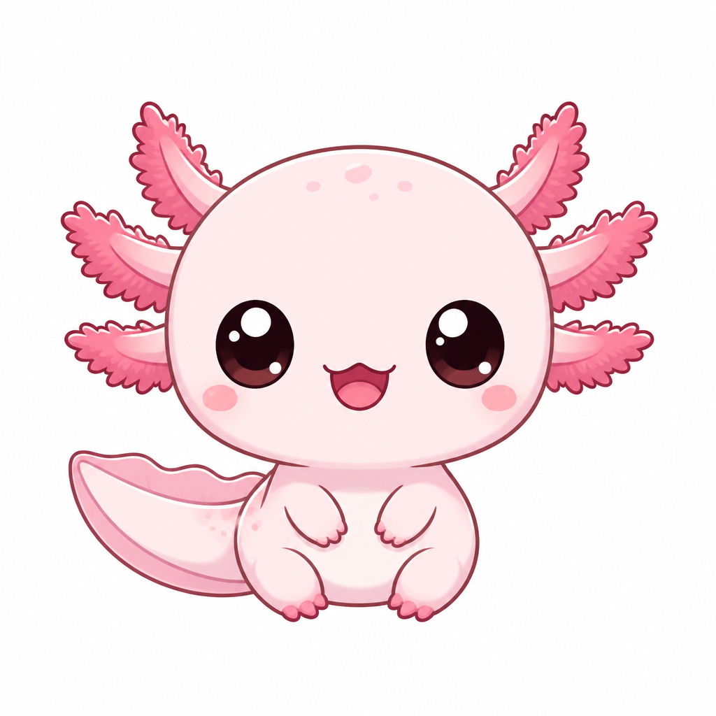 Cute axolotl